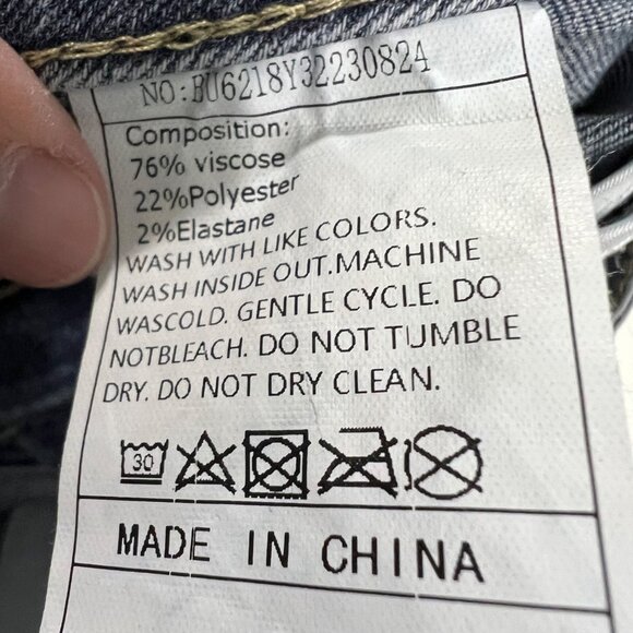 Vintage Upcycled Demin Mini Skort Skirt XS - Picture 8 of 8